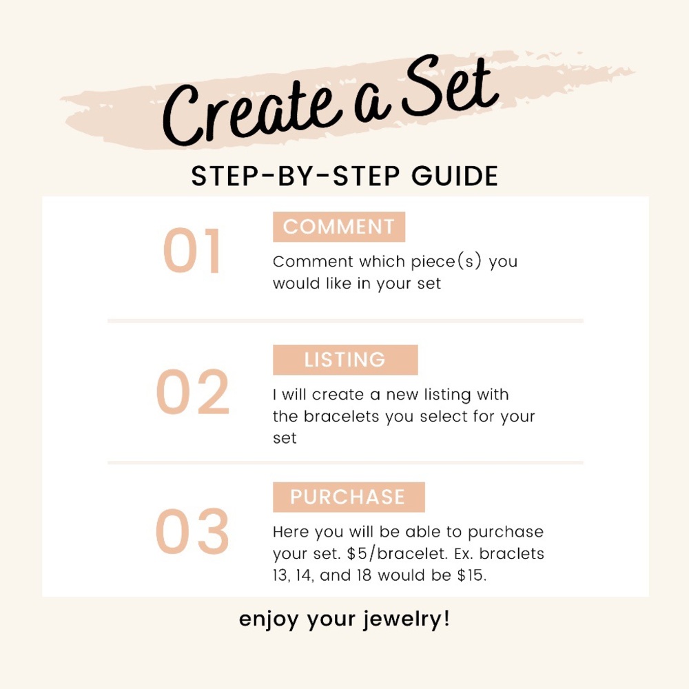 Customized Bracelet Set